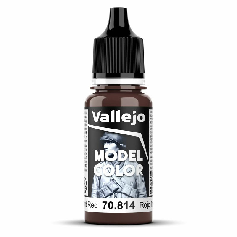 Vallejo Model Colour - Burnt Red (Single Bottle 18ml)