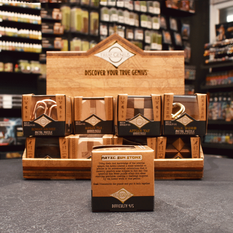 Project Genius Mini Brainteaser Puzzle - Aztec Sun Stone