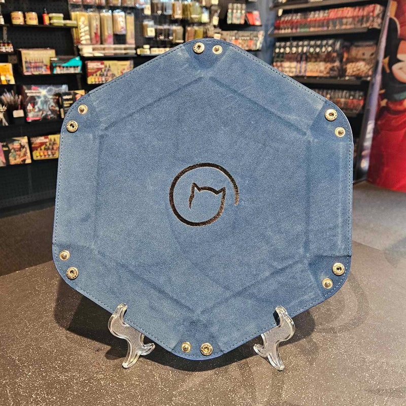 Bea Games Hexagon Dice Tray  - Dark Blue with Black