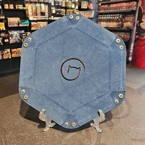 Bea Games Hexagon Dice Tray  - Dark Blue with Black