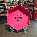 Bea Games Hexagon Dice Tray  - Hot Pink
