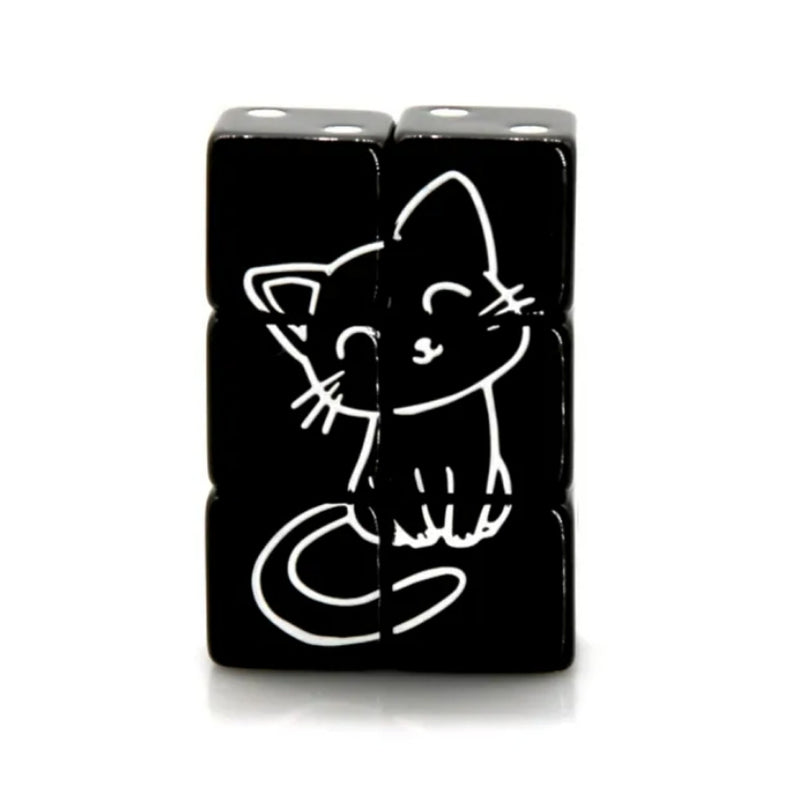 Black Cat D6 Dice Set
