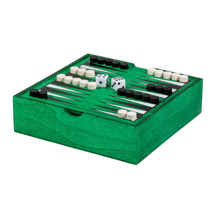 Wooden Classic Backgammon Set - Travel Size