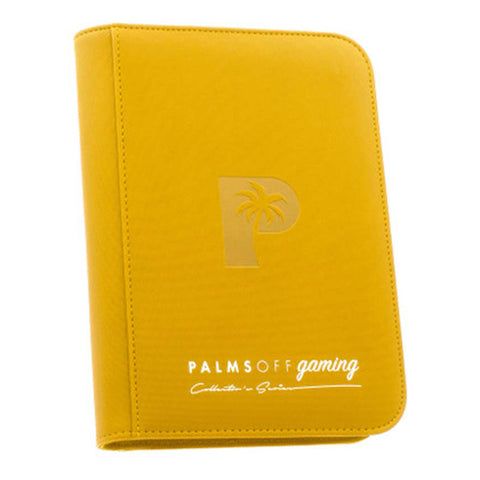 Palms Off Gaming: Collector's Series 4 Pocket Zip Binder – Yellow