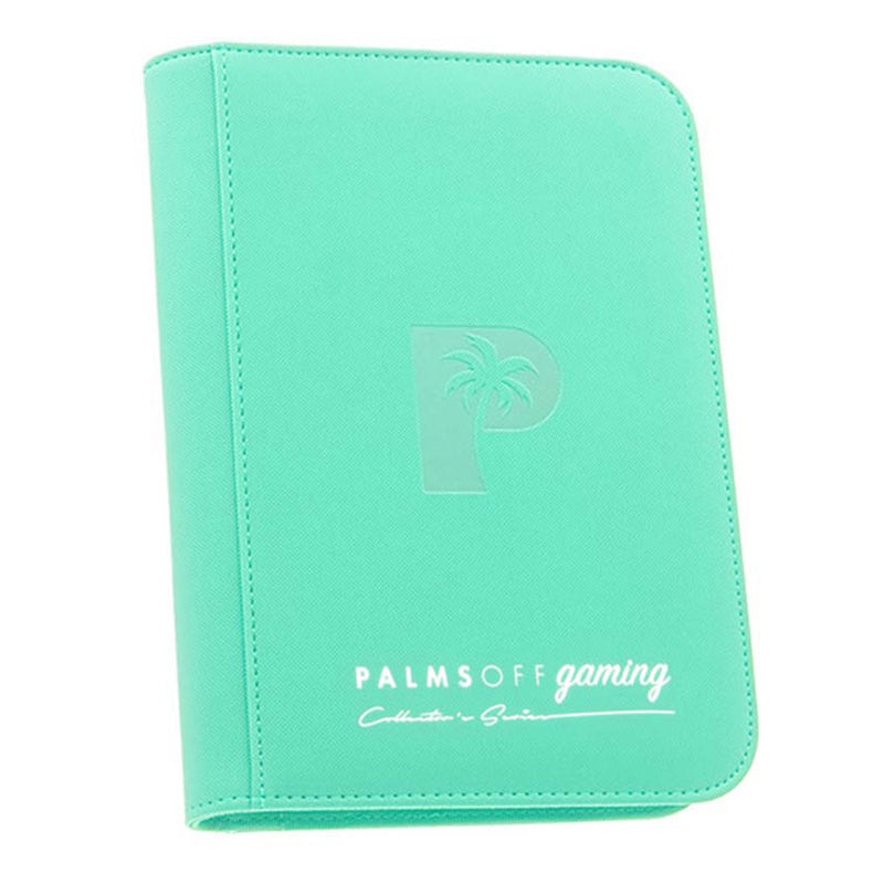 Palms Off Gaming: Collector's Series 4 Pocket Zip Binder – Turquoise