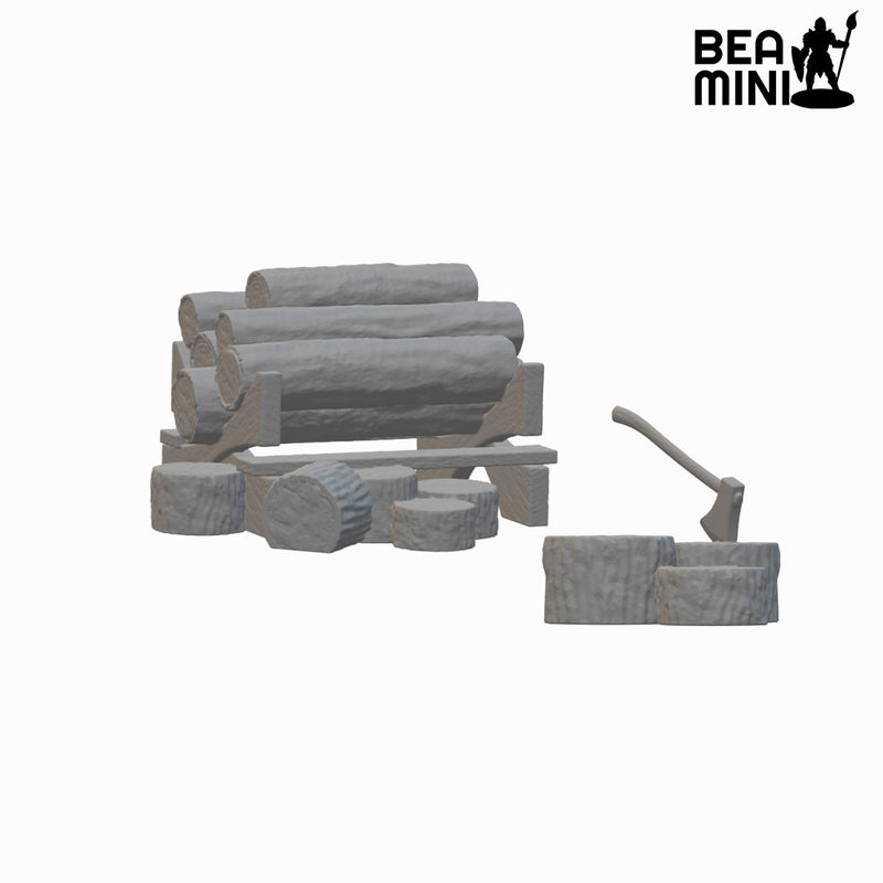 Woodpile | BeaMini Unpainted RPG Miniatures