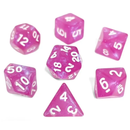 Tarot Reading - 7 Piece Polyhedral Dice Set + Dice Bag