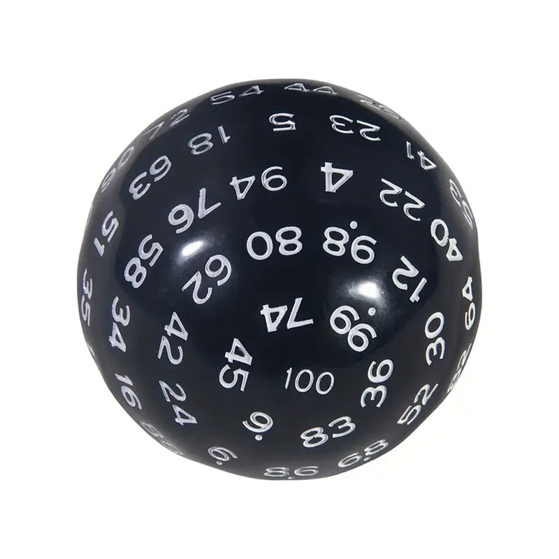 D100 (One Hundred Sided Dice) - Black/White