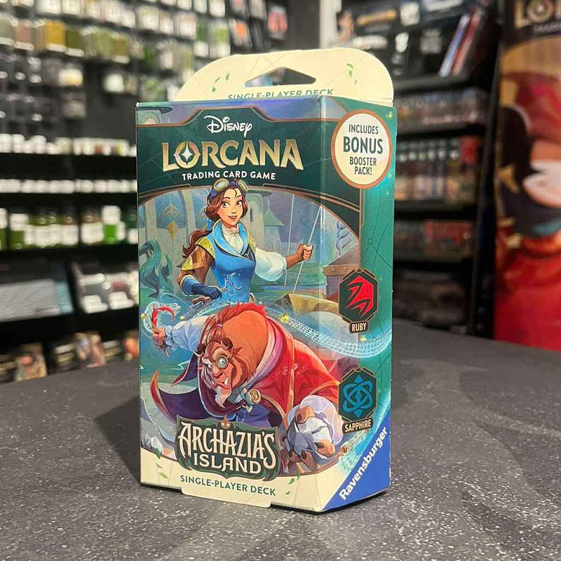 Disney Lorcana:  Archazia's Island Single-Player Deck - Ruby & Sapphire