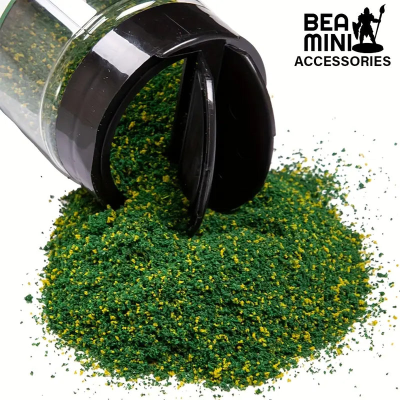 Bea Mini Basing Flock - Yellow/Green Grass 500ml Sowing Bottle