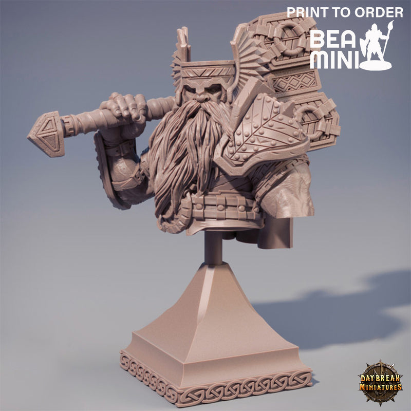 Ilmar Hakka - Bust | BeaMini Print to Order Miniatures