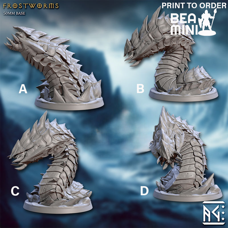 Frostworm | BeaMini Print to Order Miniatures