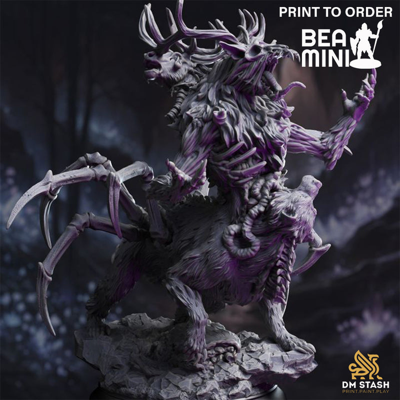 Wendigo Hybrid Monstrosity | BeaMini Print to Order Miniatures