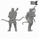 Orc Rangers | BeaMini Unpainted RPG Miniatures