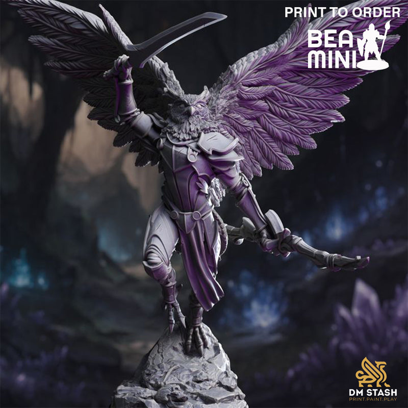 Horace of the Far Sphere - Owlkin Ranger | BeaMini Print to Order Miniatures