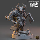 Haoul - Beastman Warrior | BeaMini Print to Order Miniatures