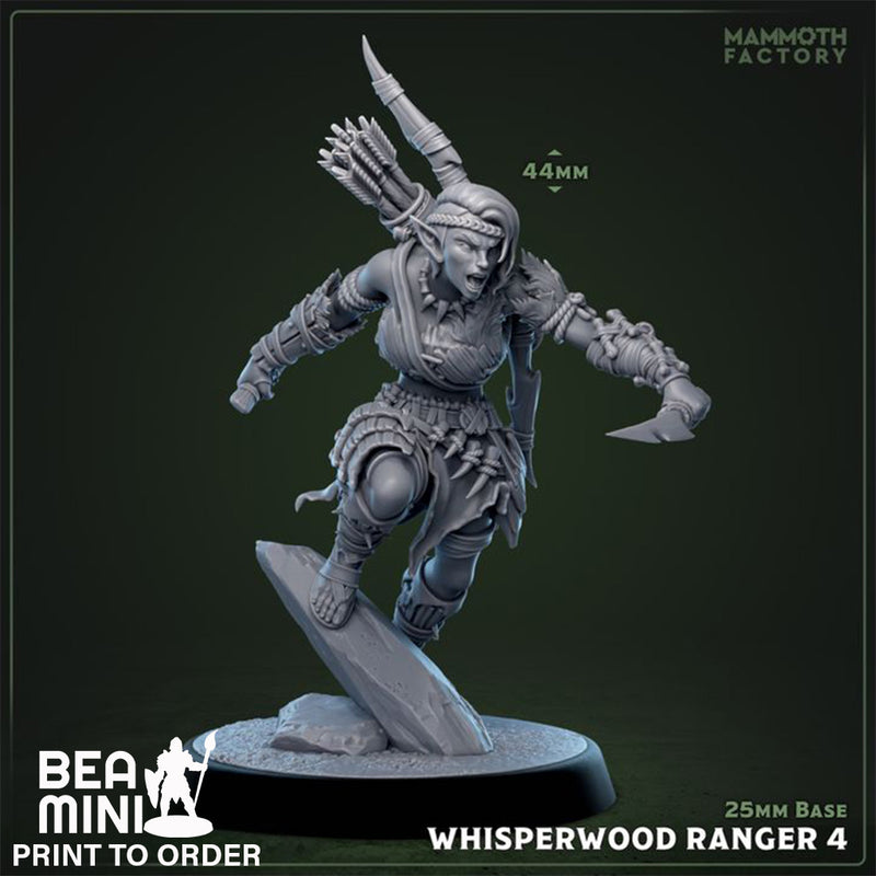 Whisperwood Ranger 4 | BeaMini Print to Order Miniatures