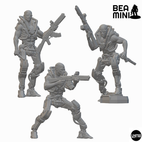 Gangsta Crew | BeaMini Unpainted Sci-fi Miniatures