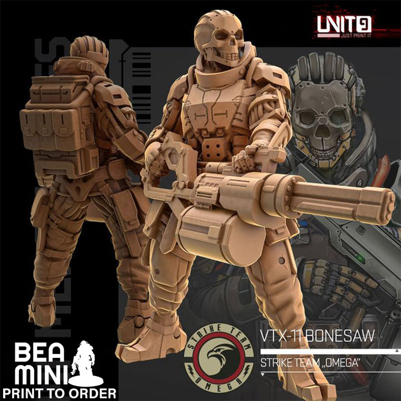 Cyberpunk - VTX-11 Bonesaw - Mercenaries Strike Team | BeaMini Print to Order Miniatures
