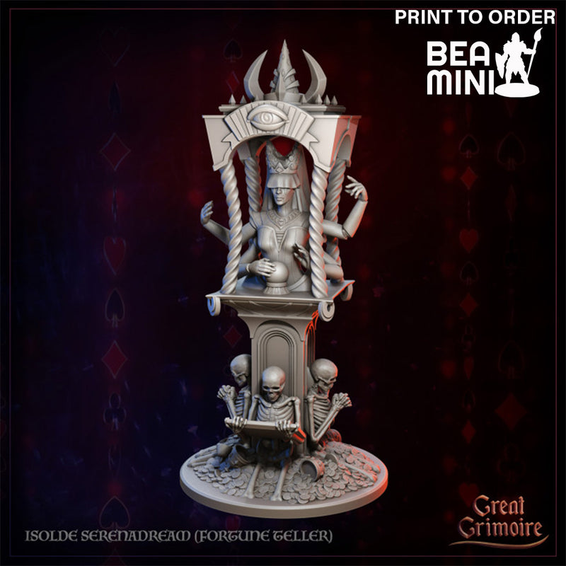 Isolde Serenadream (Fortune Teller) | BeaMini Print to Order Miniatures