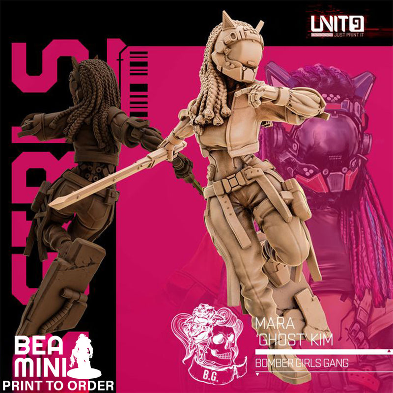 Mara 'Ghost' Kim | BeaMini Print to Order Miniatures