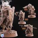 Catfolk Paladins | BeaMini Print to Order Miniatures