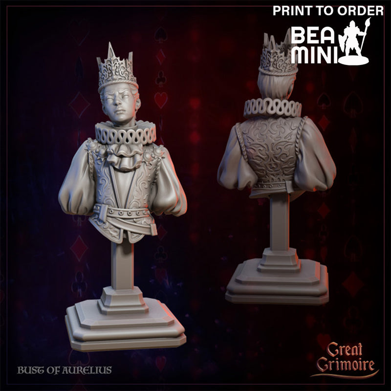 Bust of Aurelius | BeaMini Print to Order Miniatures