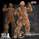 Cyberpunk - Contractors - Mercenaries Strike Team | BeaMini Print to Order Miniatures
