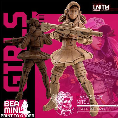 Hana 'Siren' Mitsu | BeaMini Print to Order Miniatures