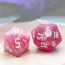Pinkie Pie - 7 Piece Runic Polyhedral Dice Set + Dice Bag