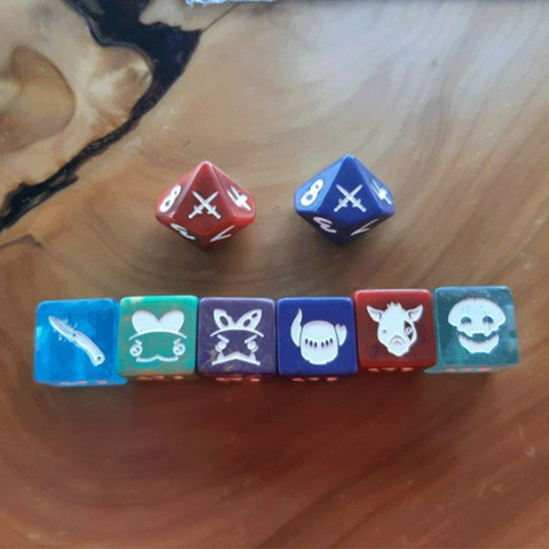 Swords: Cut the Deck Character Dice