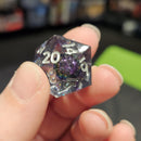 Void Star - Handcrafted Sharp Edge Dice Set & Dice Case