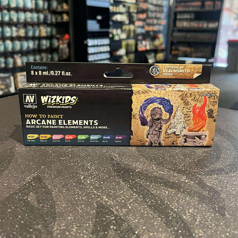 Arcane Elements Wizkids Premium Paint Set by Vallejo