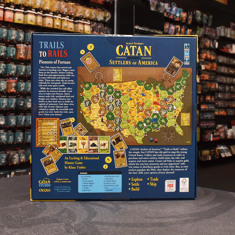 Catan Histories Settlers of America: Trails to Rails