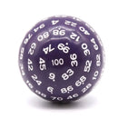 D100 (One Hundred Sided Dice) - Purple/White