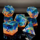 Tidefire - Sharp Edge Dice Set & Dice Case