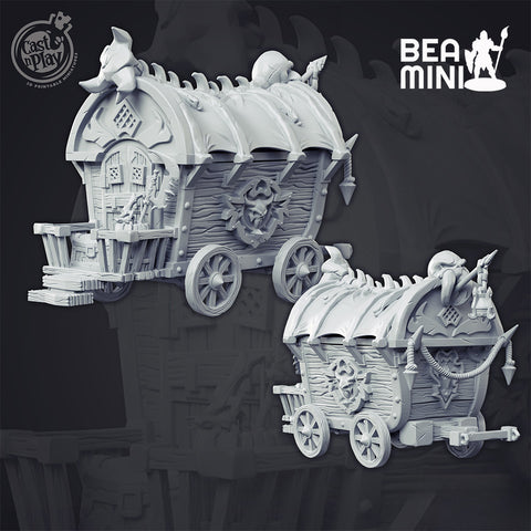 Dark Carriage | BeaMini Unpainted RPG Miniatures