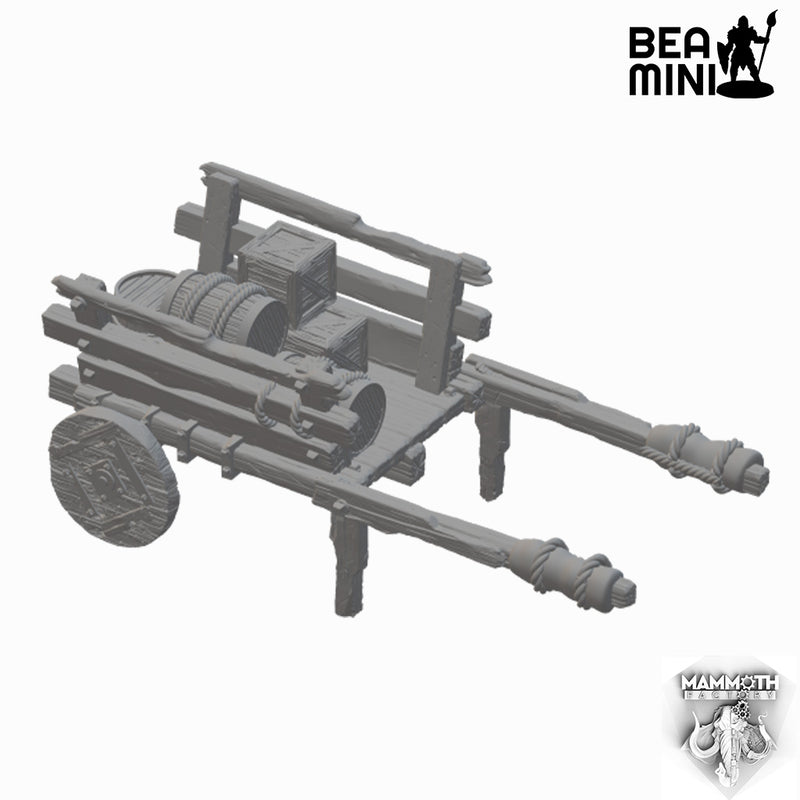 Traveler's Cart | BeaMini Unpainted RPG Miniatures