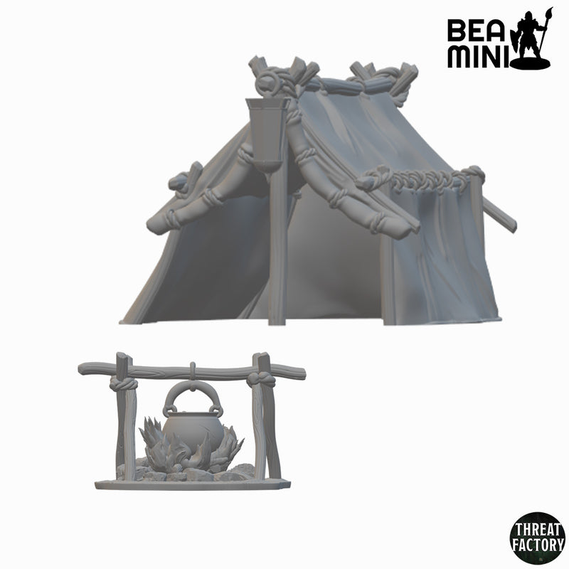 Adventurers Tent | BeaMini Unpainted RPG Miniatures
