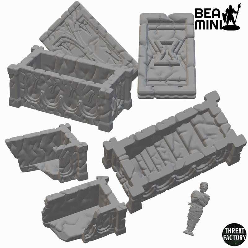 Sarcophagus | BeaMini Unpainted RPG Miniatures