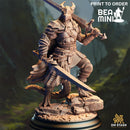 Dragonborn Barbarian - Skraa Dark-Eye | BeaMini Print to Order Miniatures