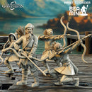 Village Militia Archers | BeaMini Print to Order Miniatures