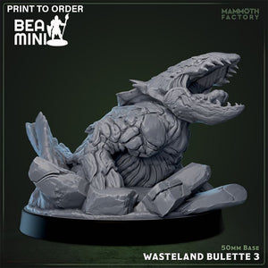 Wasteland Bulette 3 | BeaMini Print to Order Miniatures