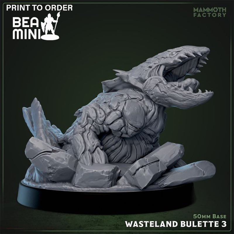 Wasteland Bulette 3 | BeaMini Print to Order Miniatures
