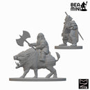 Dwarf Fighter (wave 2) | BeaMini Unpainted RPG Miniatures