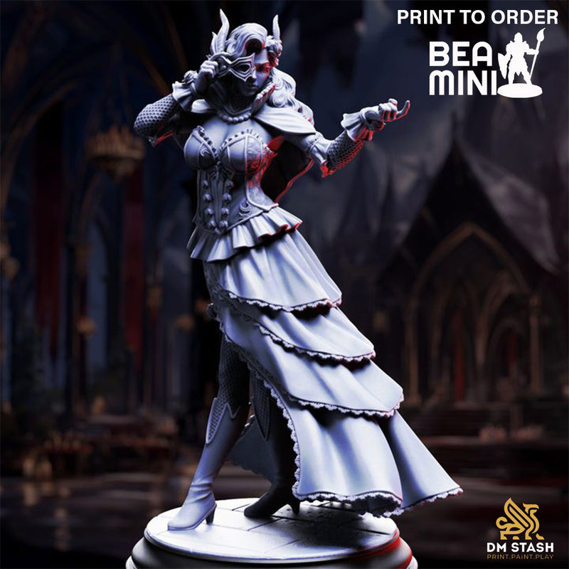Vampire Courtesan - Carmine Duvall | BeaMini Print to Order Miniatures