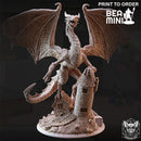 Young Red Dragon | BeaMini Print to Order Miniatures