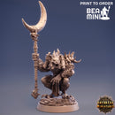 Jannik Hellhound - Gnoll Warlock | BeaMini Print to Order Miniatures