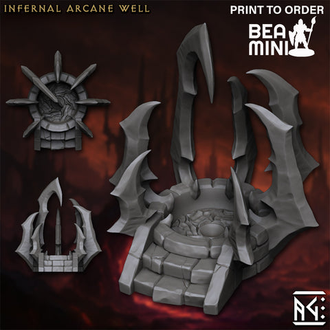 Infernal Arcane Well | BeaMini Print to Order Miniatures