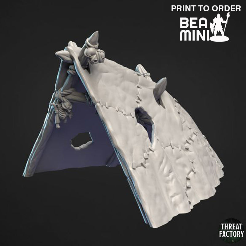 Gnoll Tent Terrain | BeaMini Print to Order Miniatures